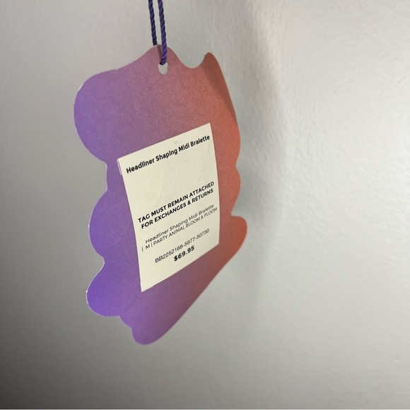 NWT Yitty Headliner Shaping Midi Bralette Party Animal Bloom & Ploom Print - Picture 7 of 8